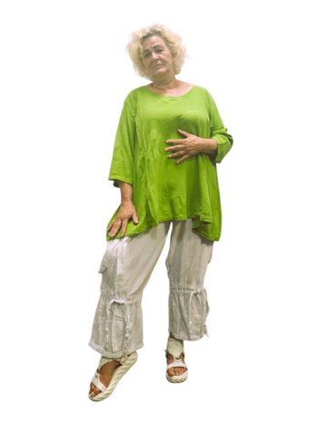 Shirt-groen-A-lijn-100-cotton