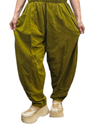 Aparte broek groen corduroy