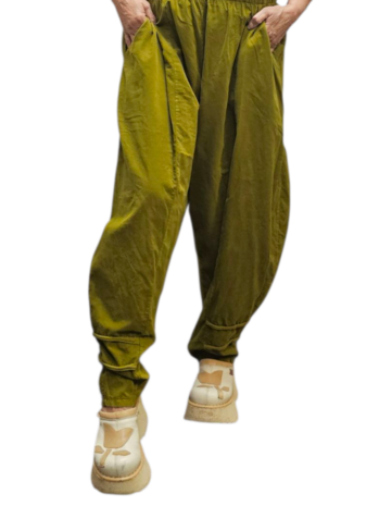 Aparte broek groen corduroy
