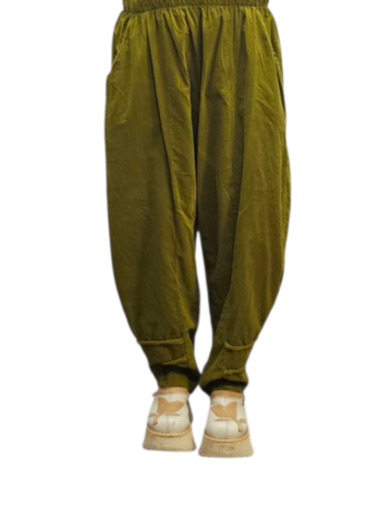 Aparte broek groen corduroy