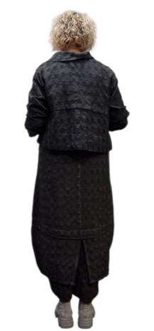 Kort jasje zwart stonewashed