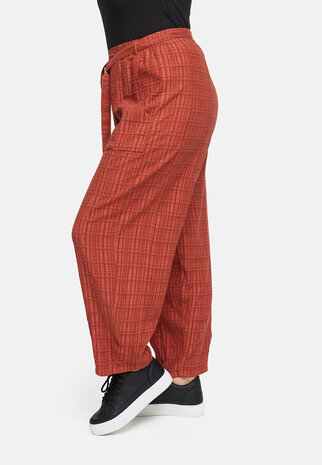 soepel vallende broek met centuur Terra