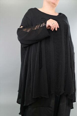 Big Shirt Bella in A-vorm van zachte breikwaliteit