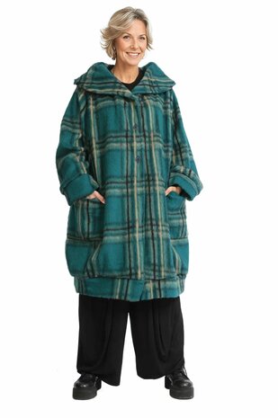 Chunky jas, geruit patrol