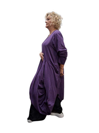 Aparte-ballonjurk/tuniek-purple