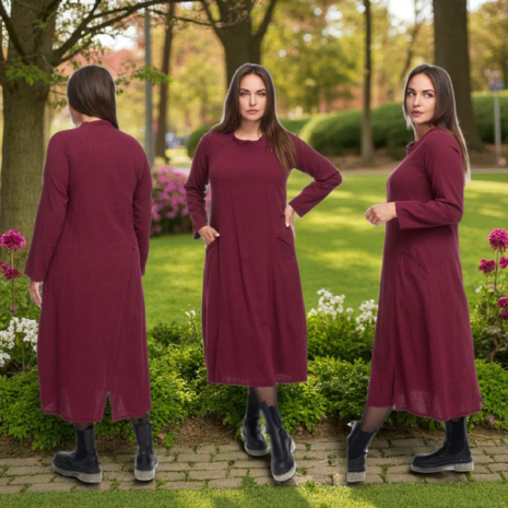 Jurk Kekoo steenrood