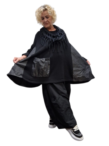 Prima Shirt, effen zwart