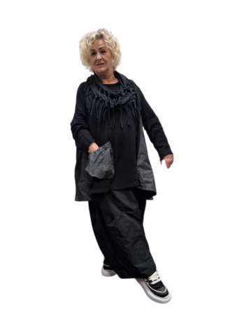 Prima Shirt, effen zwart