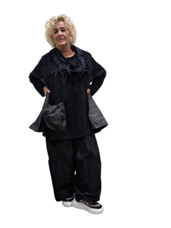 Prima Shirt, effen zwart