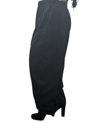 Broek fijne corduroy zwart