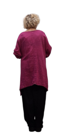 A lijn tuniek roze