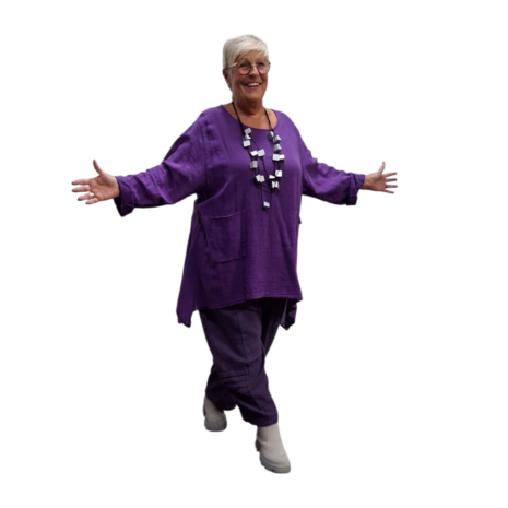 A lijn tuniek purple