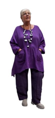 A lijn tuniek purple
