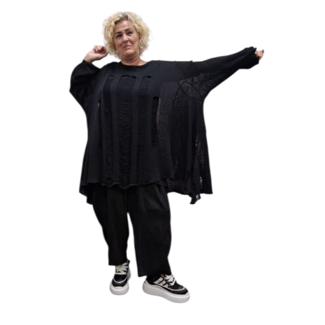  Big Shirt Bella in A-vorm van zachte breikwaliteit