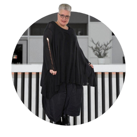  Big Shirt Bella in A-vorm van zachte breikwaliteit