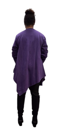 Tuniek-asymmetrisch-purple-2-laags
