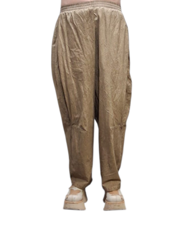 Wijde broek zand stonewashed
