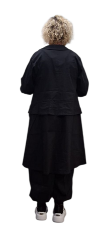 Kekoo parkablouse  'Isara' stretch zwart
