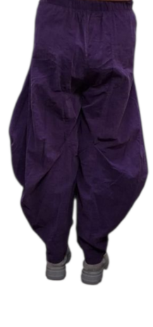 Ruime ballonbroek purple corduroy