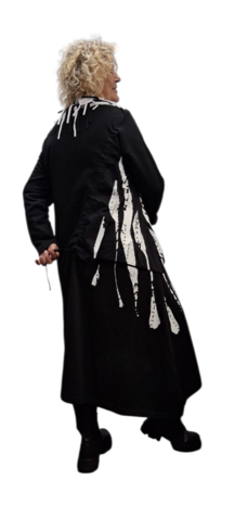 jurk zwart wit met leuke details