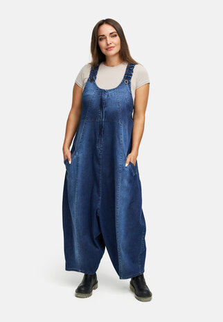 Tuinbroek van premium denim `Indiga` stretch