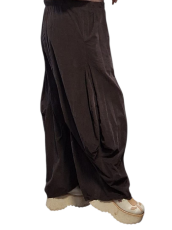 Ruime ballonbroek  bruin corduroy