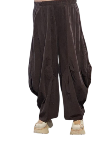 Ruime ballonbroek  bruin corduroy