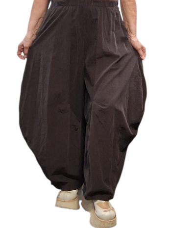 Ruime ballonbroek  bruin corduroy