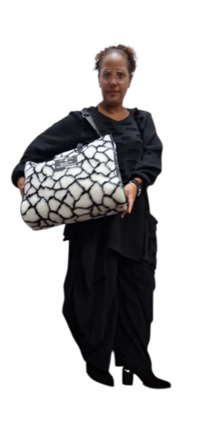 H4  luxe bag White-imitatiebont