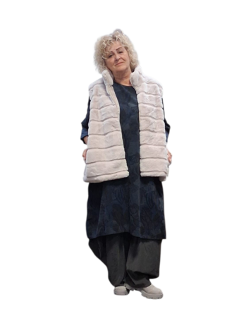 Leuke bodywarmer smoky grey
