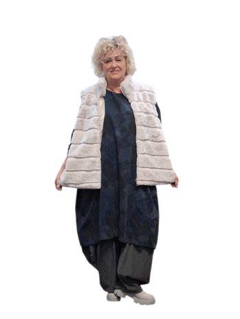 Leuke bodywarmer smoky grey