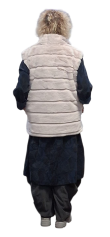 Leuke bodywarmer smoky grey