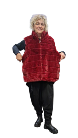 Leuke bodywarmer bordeaux