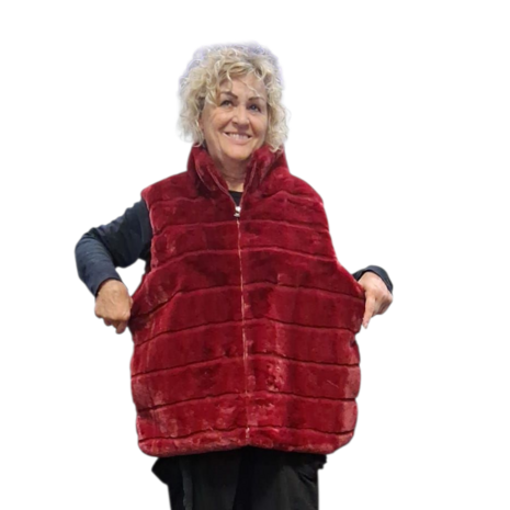 Leuke bodywarmer bordeaux