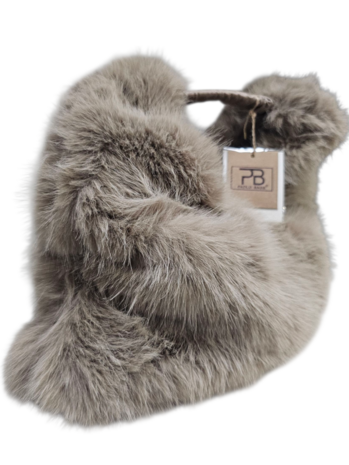luxe bag taupe imitatiebont