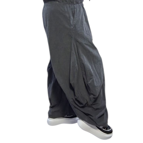 Ruime ballonbroek  grijs corduroy