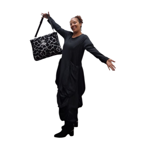 H4  luxe bag black-imitatiebont