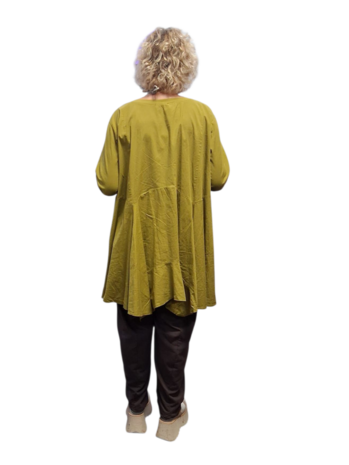 Ruime A-lijn-tuniek groen