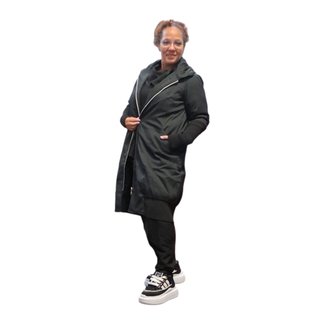 Kekoo tussenjas 'Livia' zwart