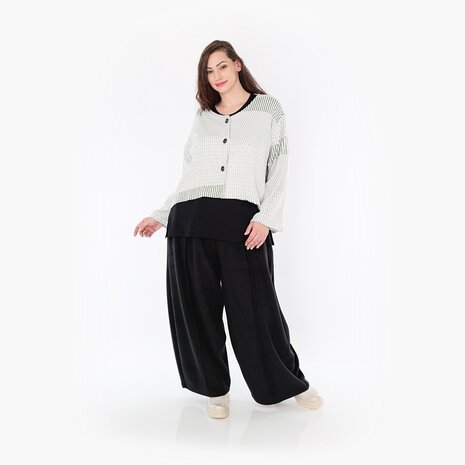 Jas -vest Frilla Geribbeld-olijfgroen