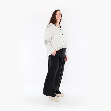 Jas -vest Frilla Geribbeld-olijfgroen