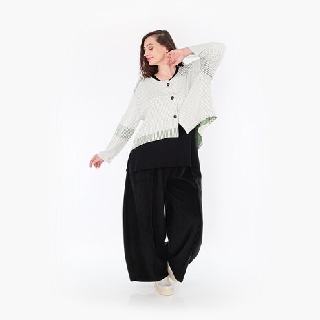 Jas -vest Frilla Geribbeld-olijfgroen