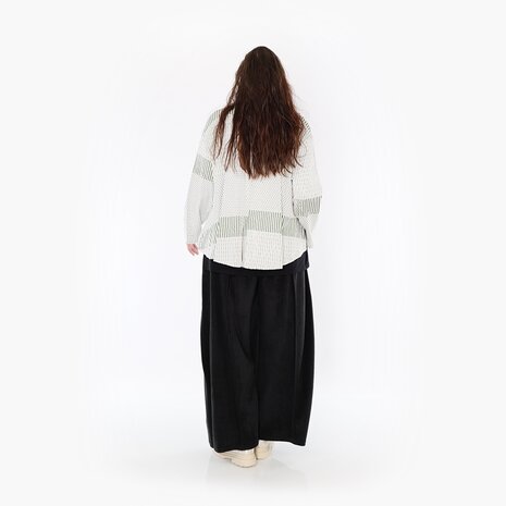 Jas -vest Frilla Geribbeld-olijfgroen