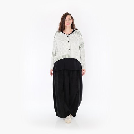 Jas -vest Frilla Geribbeld-olijfgroen