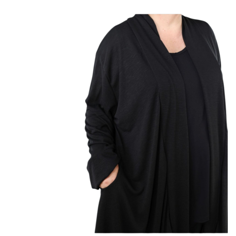 Vest Celine Plain black openvallend