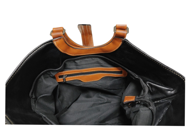 luxe bag zwart imitatieleder