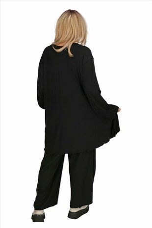 Tuniek zwart jersey zwart