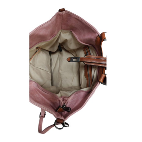luxe bag roze imitatieleder