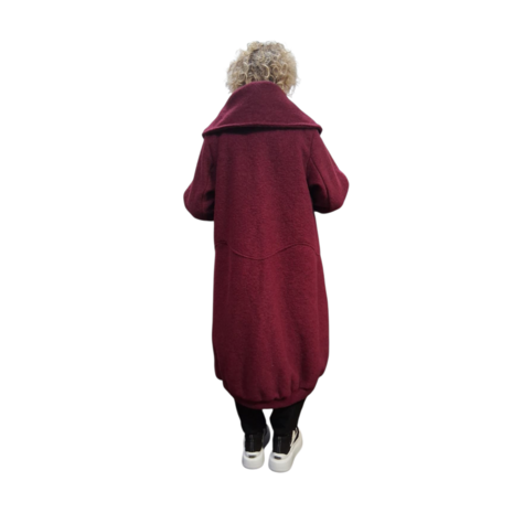 Winterjas -mantel rood