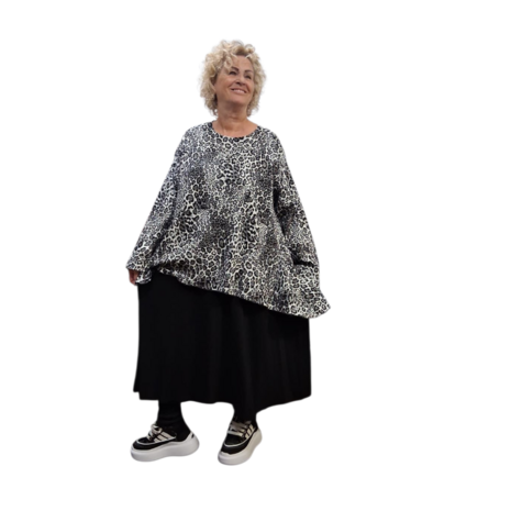 Jurk Zima zwart print